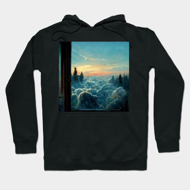 Heaven's Window | Endless Sky Hoodie by Kazaiart